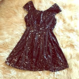 Night Sky Sequins Party Dress!